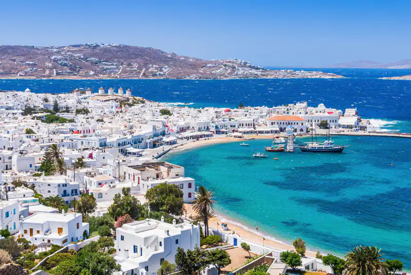 Walking around Mykonos Town